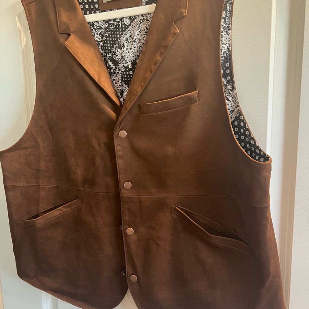 Brown Suede Vest